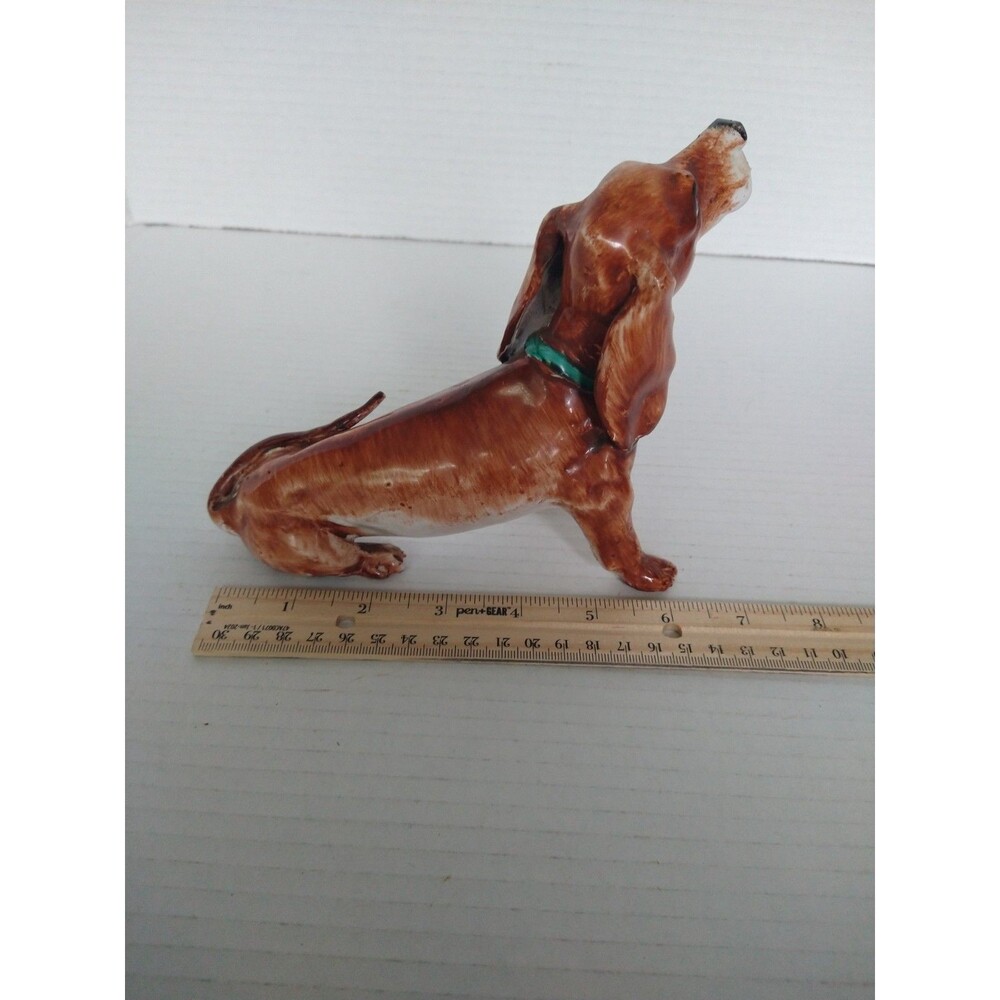 Vintage ITALIAN Hand Painted Ceramic Dog Basset Hound Dachshund TP Ceramiche - Picture 5 of 9